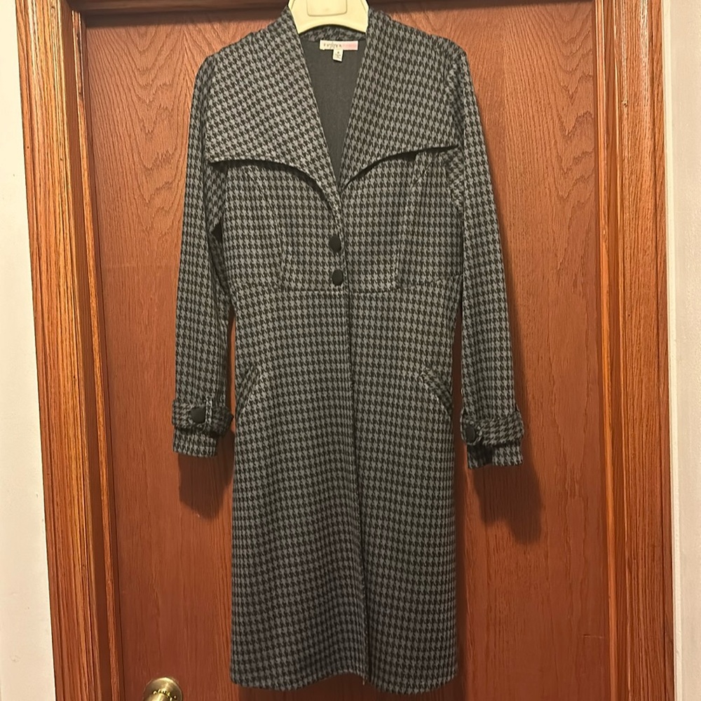 Fever Empire Waist Herringbone Waist Coat S Vintage